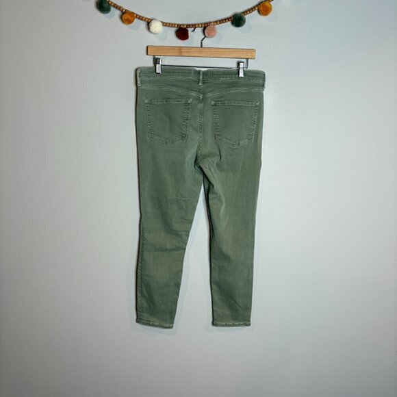 Free People Army Green distressed skinny jeans - Picture 4 of 5